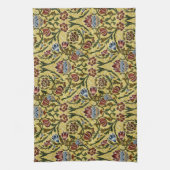 William Morris blauw groen rood Theedoek (Verticaal)