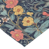 William Morris Blauw Turquoise Arts & Crafts Bloem Korte Tafelloper (Hoek)