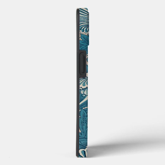 William Morris Blauwgroen Tulip Pattern Case-Mate iPhone Case (Achterkant / Rechts)