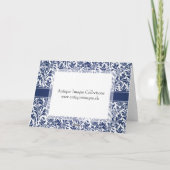 William Morris bleu et blanc élégant floral (Dos)