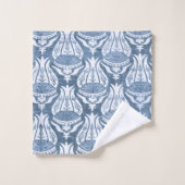 William Morris Bleu Motif Floral Classique (Gant de toilette)