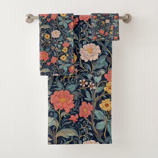 William Morris Bleu Sarcelle Arts & Crafts Floral (En situation)