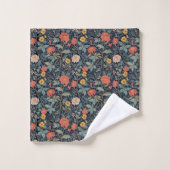 William Morris Bleu Sarcelle Arts & Crafts Floral (Gant de toilette)