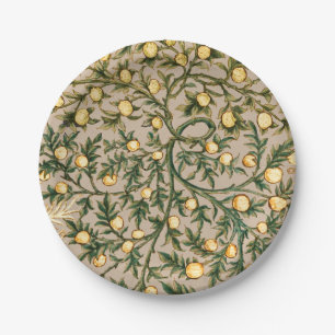 William Morris Bloem Fruit Tuin Bloem Klassieker Papieren Bordje