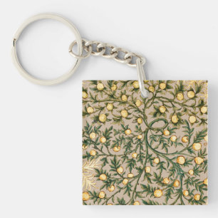 William Morris Bloem Fruit Tuin Bloem Klassieker Sleutelhanger