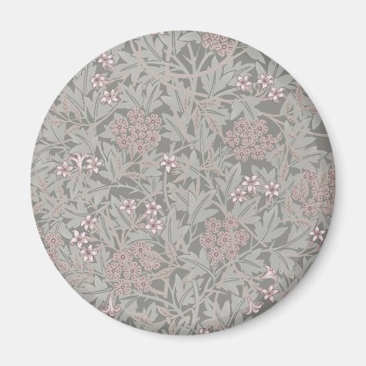 William Morris Bloem Jasminepatroon Magneet (Voorkant)