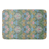 William Morris Bloemen Geel Blauw Badmat (Voorkant)