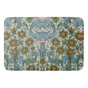 William Morris  Bloemen Geel Groen Blauw Badmat