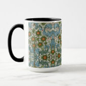 William Morris  Bloemen Geel Groen Blauw Mok (Links)