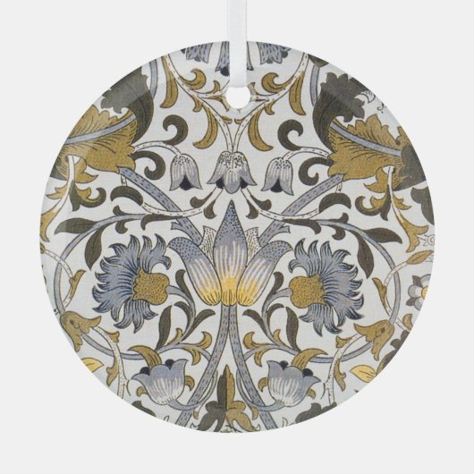 william morris bloemen glas ornament (Voorkant)