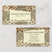 William Morris  Bloemen Lijst Visitekaartje (Voorkant / Achterkant)