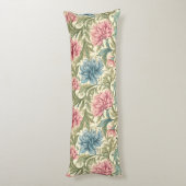 William Morris, Bloemen, Patroon, Textiel, Ontwerp Lichaamskussen (Achterkant (Verticaal))