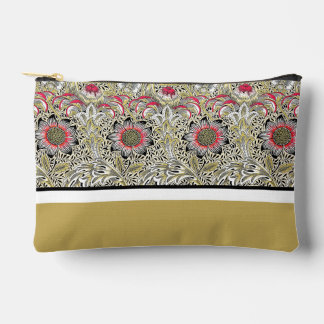 William Morris Bloemen Rood Geel zwart Etui