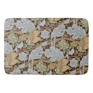 William Morris  Bloemen Wit Rood Badmat