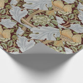 William Morris Bloemen Wit Rood Cadeaupapier (Hoek)