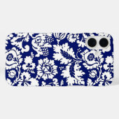 William Morris Bloemendamask, Kobaltblauw & Wit Case-Mate iPhone Case (Achterkant (horizontaal))