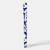 William Morris Bloemendamask, Kobaltblauw & Wit Case-Mate iPhone Case (Achterkant / Links)