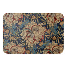 William Morris Bloemenmotief Rood Blauw