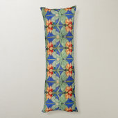 William Morris bloemenpatroon Lichaamskussen (Achterkant (Verticaal))