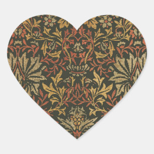 William Morris Bloementuin Tapijt Hart Sticker