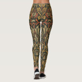 William Morris Bloementuin Tapijt Leggings (Achterkant)