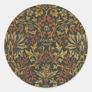 William Morris Bloementuin Tapijt Ronde Sticker