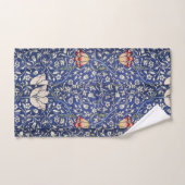 William Morris Bloementulp Blauw Wit Rood Bad Handdoek (Handdoek)