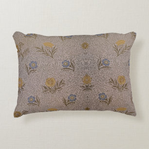 William Morris bloemmotief Blauw Accent Kussen