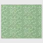  William Morris Bloemmotief Groen Cadeaupapier (Vlak)