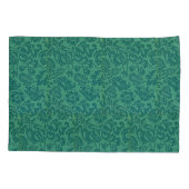  William Morris Bloemmotief Groen Kussensloop (Achterkant-Links)
