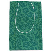 William Morris Bloemmotief Groen Medium Cadeauzakje (Voorkant)