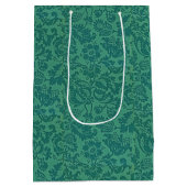  William Morris Bloemmotief Groen Medium Cadeauzakje (Achterkant)