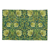 William Morris  Bloempatroon geel groen Kussensloop (Achterkant-Links)