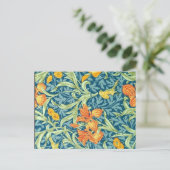 William Morris bloempatroon, Iris Briefkaart (Staand voorkant)