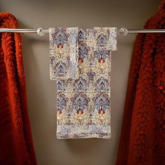 William Morris Blue Artichoke Botanical Bad Handdoek