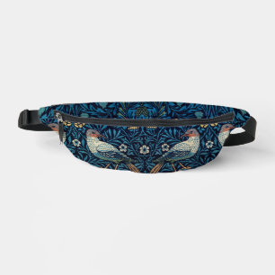 William Morris Blue Birds Bloem Tapijt Klassieker Heuptasje