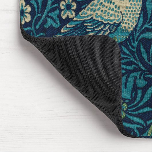 William Morris Blue Birds Pattern Mouse Pa Muismat (Hoek)