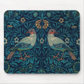 William Morris Blue Birds Pattern Mouse Pa Muismat (Voorkant)