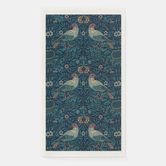 William Morris  Blue Birds Pattern Servet (Voorkant)