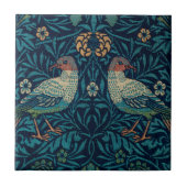 William Morris  Blue Birds Pattern Tegeltje (Voorkant)