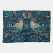 William Morris  Blue Birds Pattern Theedoek (Horizontaal)