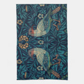 William Morris  Blue Birds Pattern Theedoek (Verticaal)