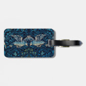 William Morris Blue Birds Tapestry Classic Bagagelabel (Achterkant horizontaal)