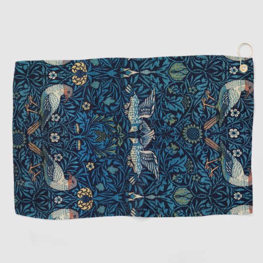 William Morris Blue Birds Tapestry Classic Golfhanddoek (Horizontaal)