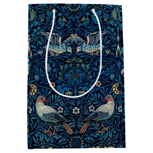 William Morris Blue Birds Tapestry Classic Medium Cadeauzakje (Voorkant)