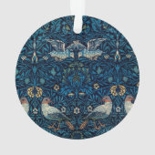 William Morris Blue Birds Tapestry Classic Ornament (achterkant)