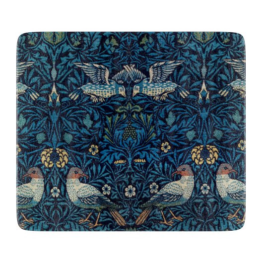 William Morris Blue Birds Tapestry Classic Snijplank (Voorkant)