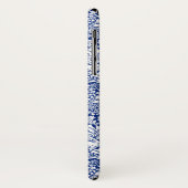 William Morris Blue Brother Rabbit Monogram Case-Mate iPhone Case (Achterkant/links)