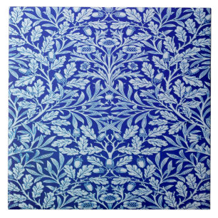 William Morris Blue Design keramische Tegel. Tegeltje