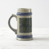 William Morris  Blue Floral Pattern Bierpul (Links)